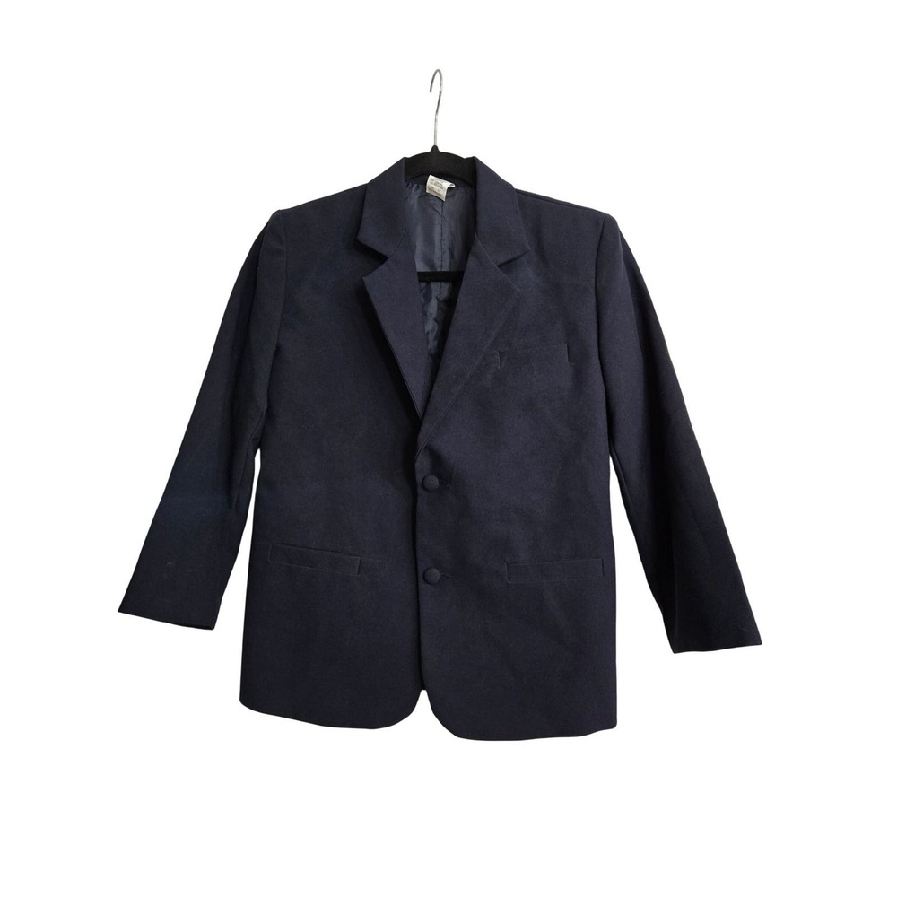 Kids Navy Blue 3 Piece Suit Set Blazer Vest and Pants Size 10 Formal Wedding